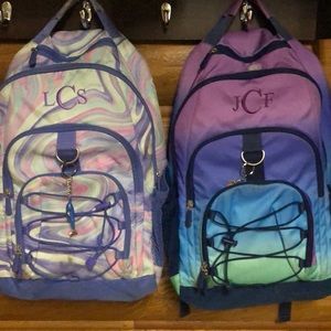 Two used Pottery Barn backpacks